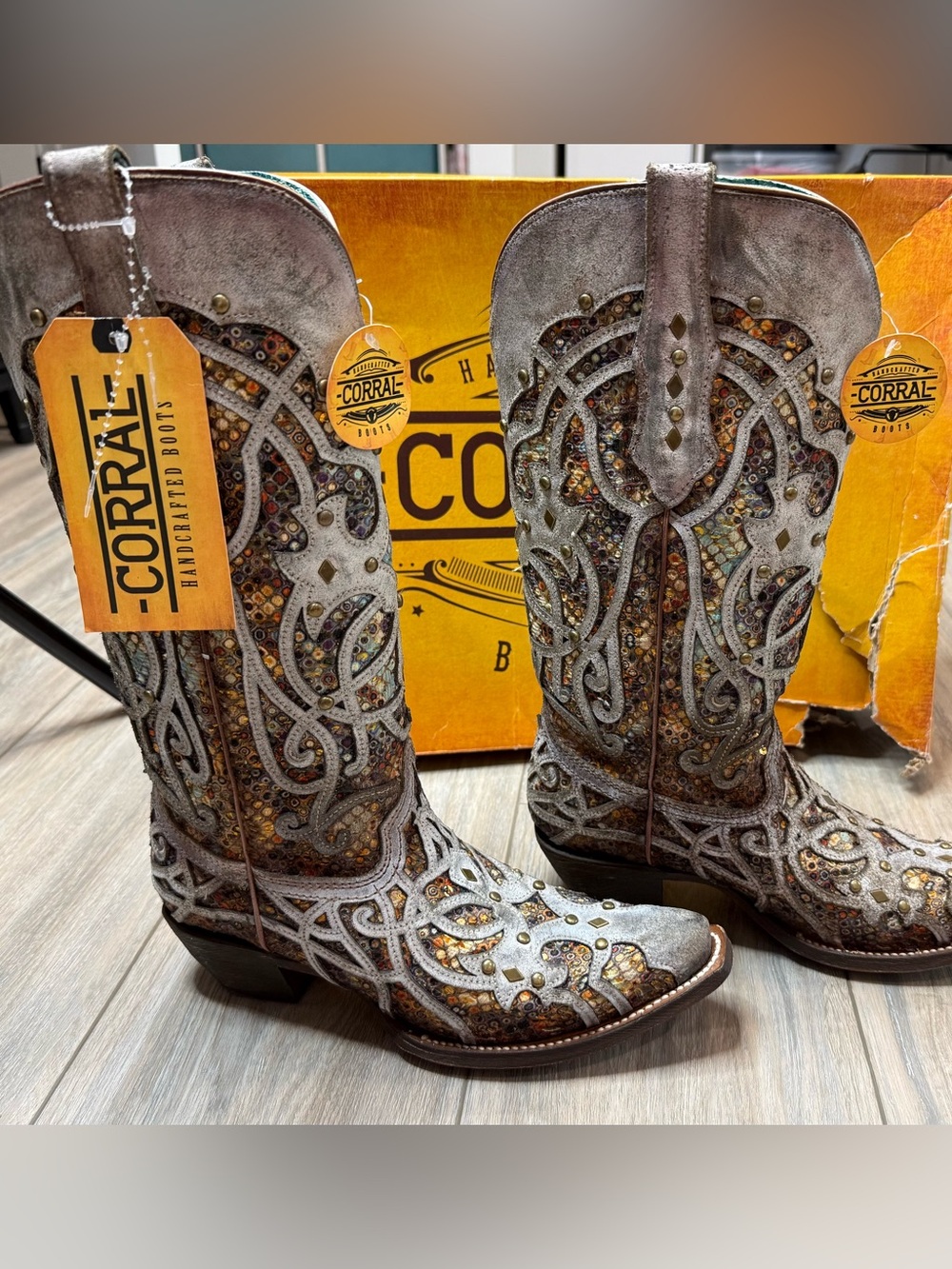 Corral Decorative Western Boots, sparkles